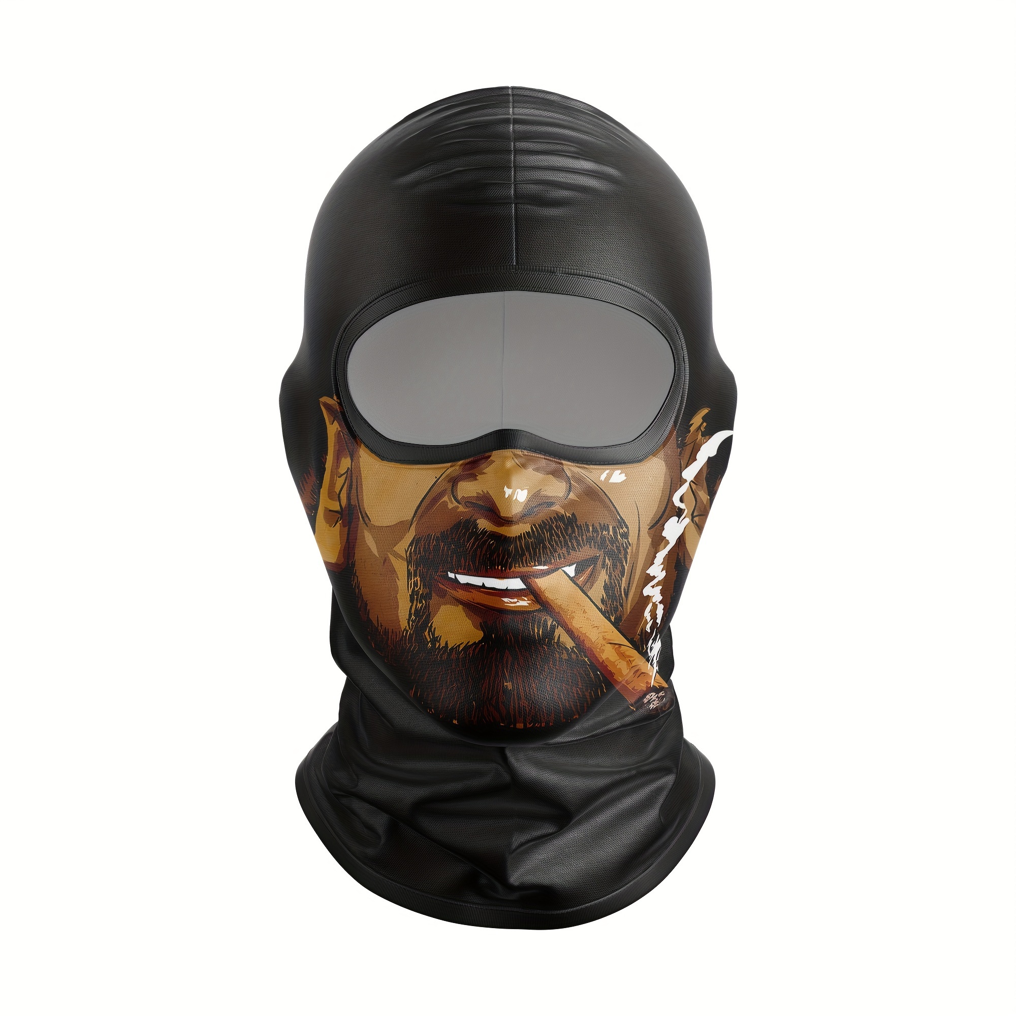 skull balaclava hat black colorful skull design perfect - Temu