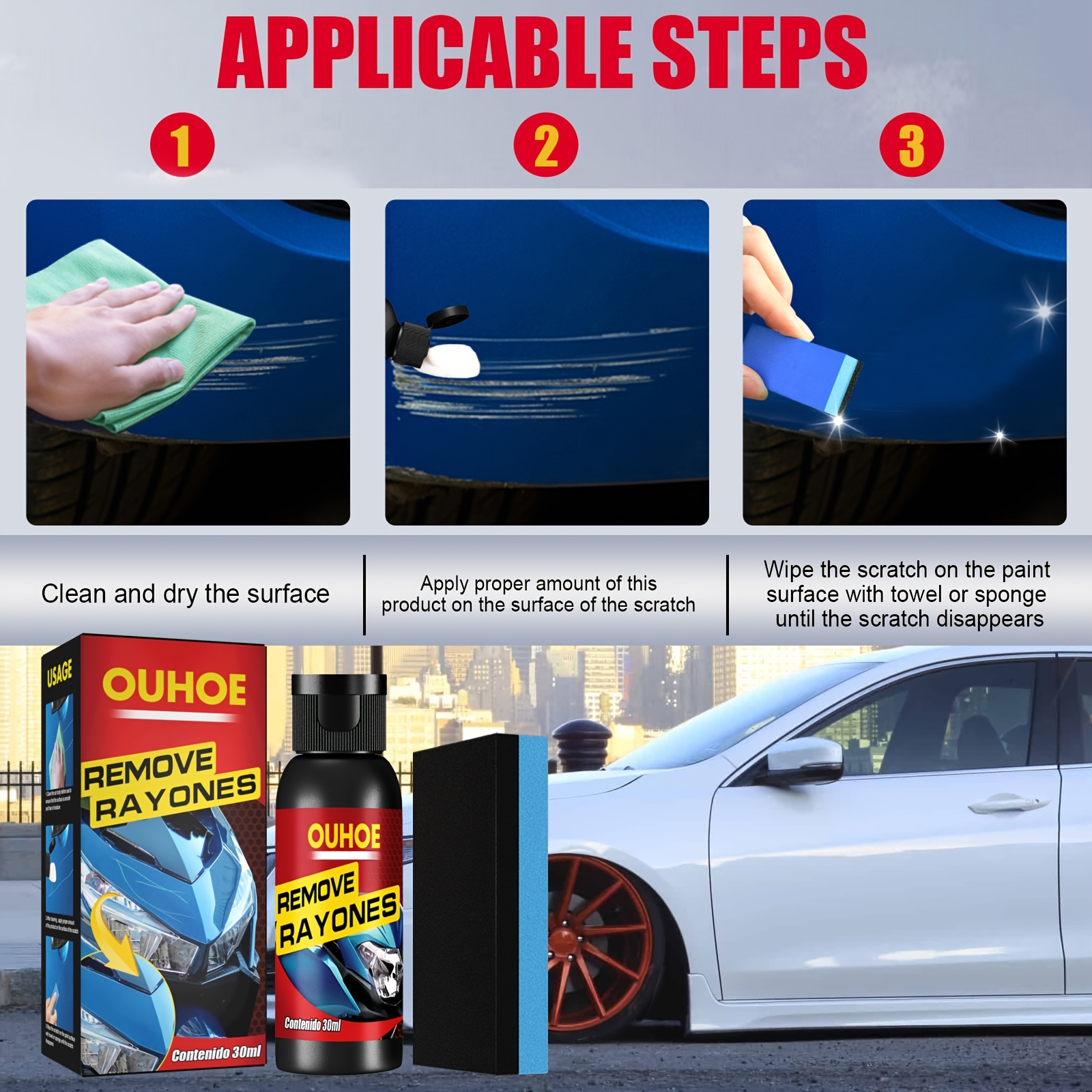 30ml Car Paint Scratch Remover Repair Agent Car Coating Maintenance  Accessories