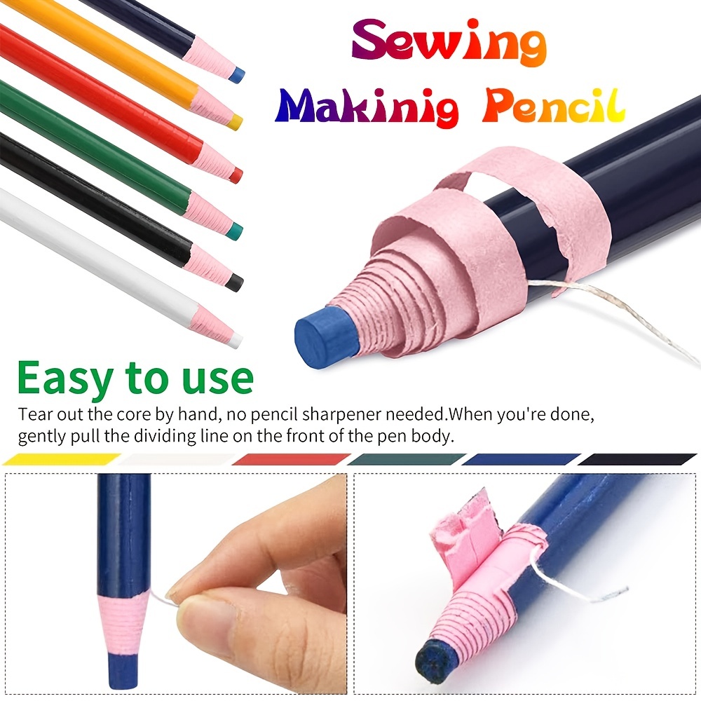 Cut free Sewing Tailor's Chalk Pencils Fabric Marker Pen - Temu Japan