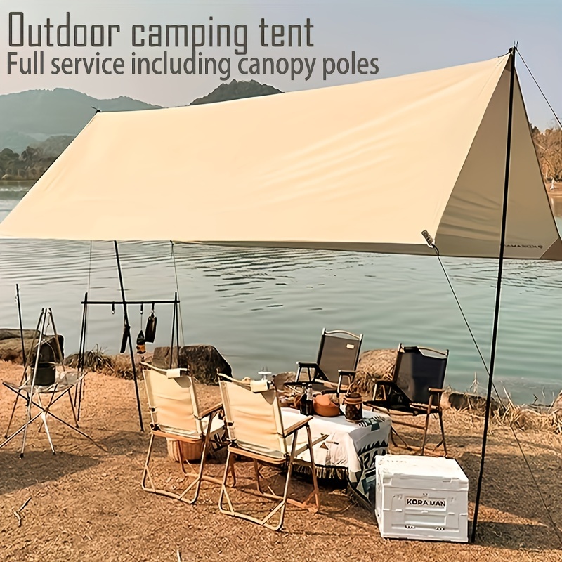  Toldo portátil para camping al aire libre con postes y