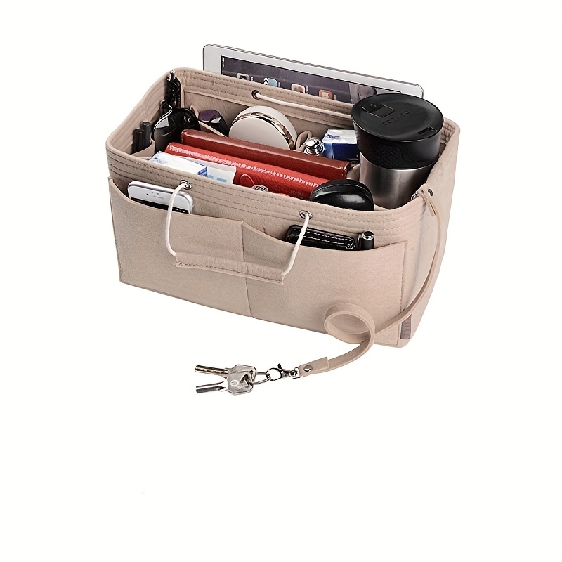Multi-pocket Felt Handbag Organizer, Purse Organizer Insert With