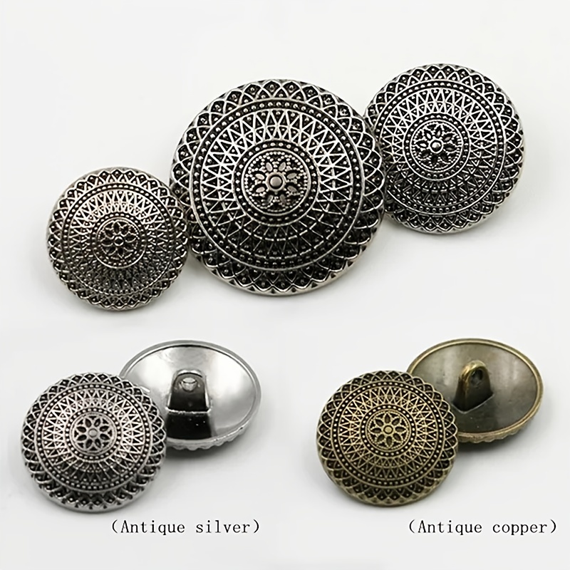 Silver Metal Shank Button Sewing Buttons for sale