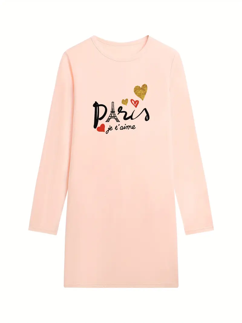 casual long sleeve dresses for juniors KSODFNXH Dresses for Teens Long Sleeve Size 4-14 Toddlers Girls Casual Solid Color Crewneck Pleated A-Line Going Out Hiking Fall Midi Dress, Girl's,