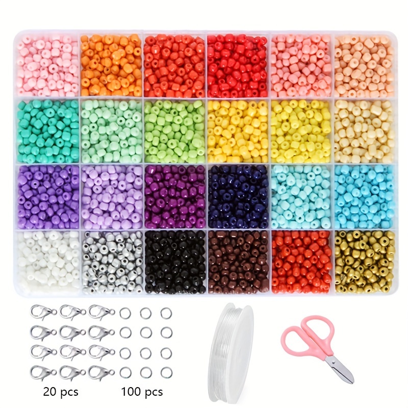 Kit de fabrication de bracelet en perles bricolage 24 grilles