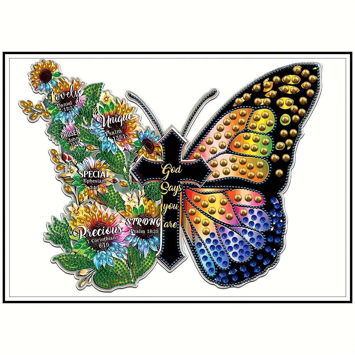 Kit de pintura de diamantes de mariposa