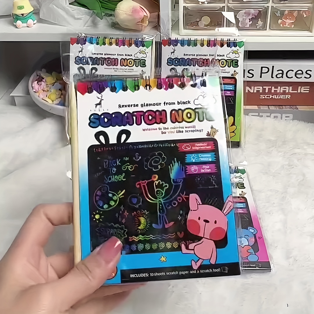 Colorful Scratch Painting Diy Creative Graffiti Scratch Book - Temu