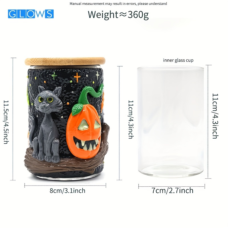 Glow in the Dark Halloween Candy Mason Jars