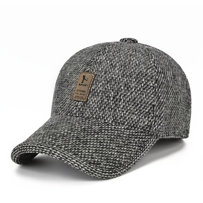 Men's Winter Ear Protection Baseball Cap - Windproof Thick Warm Cap