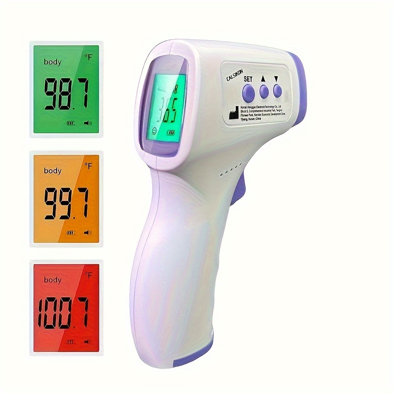 Care Touch Digital Thermometer - Infrared Ear and Forehead Fever Thermometer  for Baby Kids and Adult, Multi Function for Air and Surfaces with Fever  Alarm and Color Indicator 
