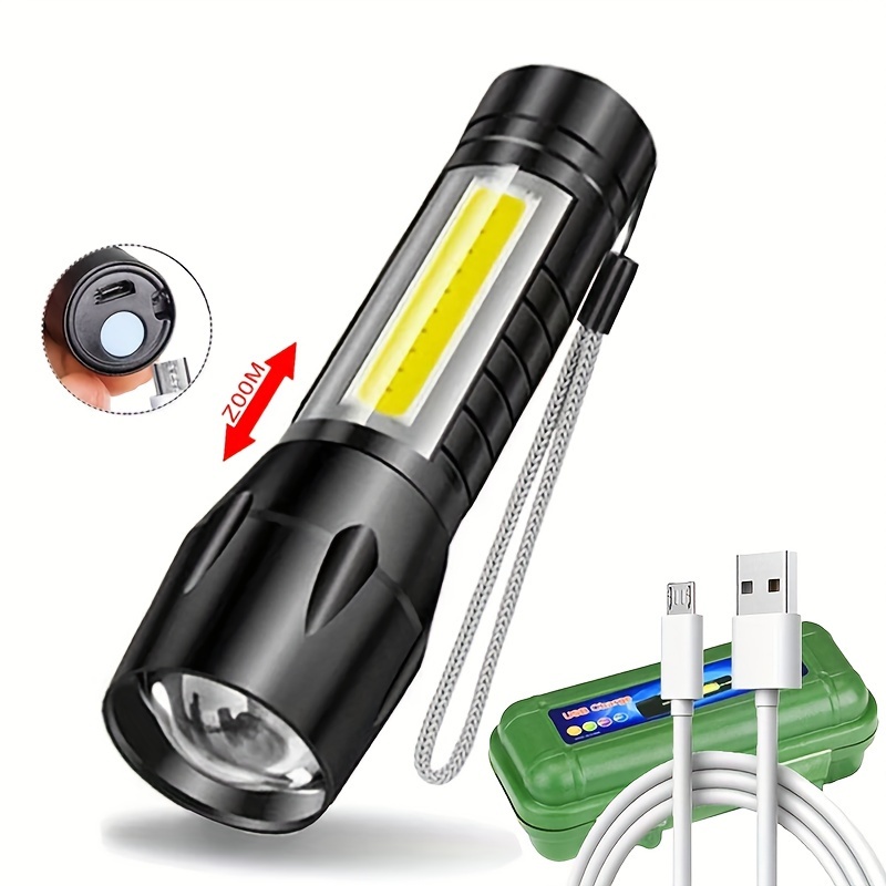 Mini linterna de bolsillo, linterna pequeña, luz de emergencia