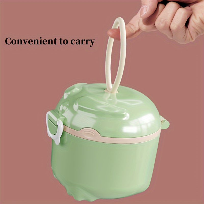 leak proof portable food storage container double sealed reusable pp material ideal for fruits vegetables green apricot moisture proof   details 4