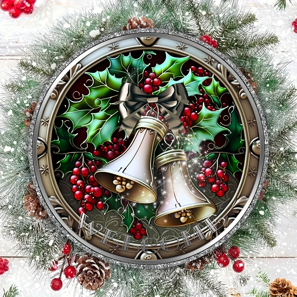 Craft Bell Christmas Bells Wreaths Holiday Home And - Temu