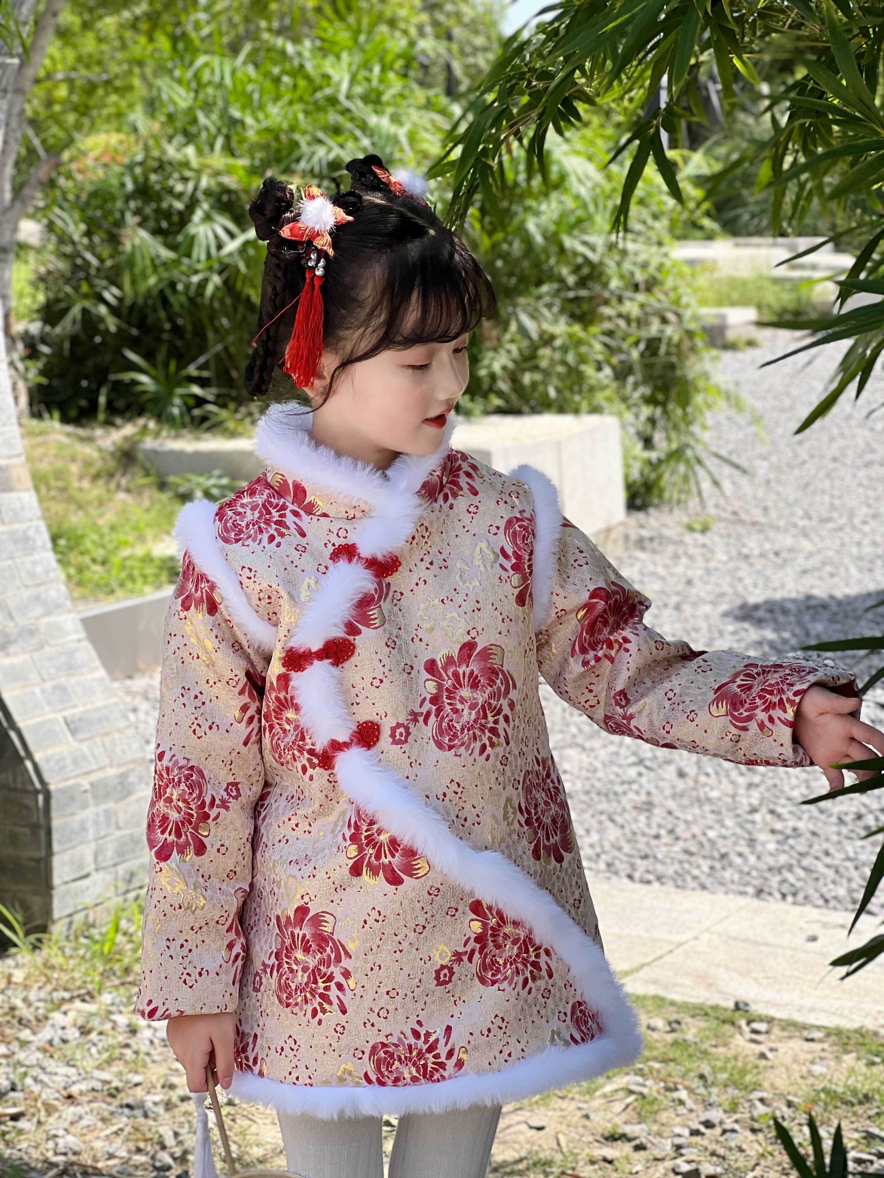 Boys Winter Hanfu Stage Outfit Chinese Dress Baby Boy New Year