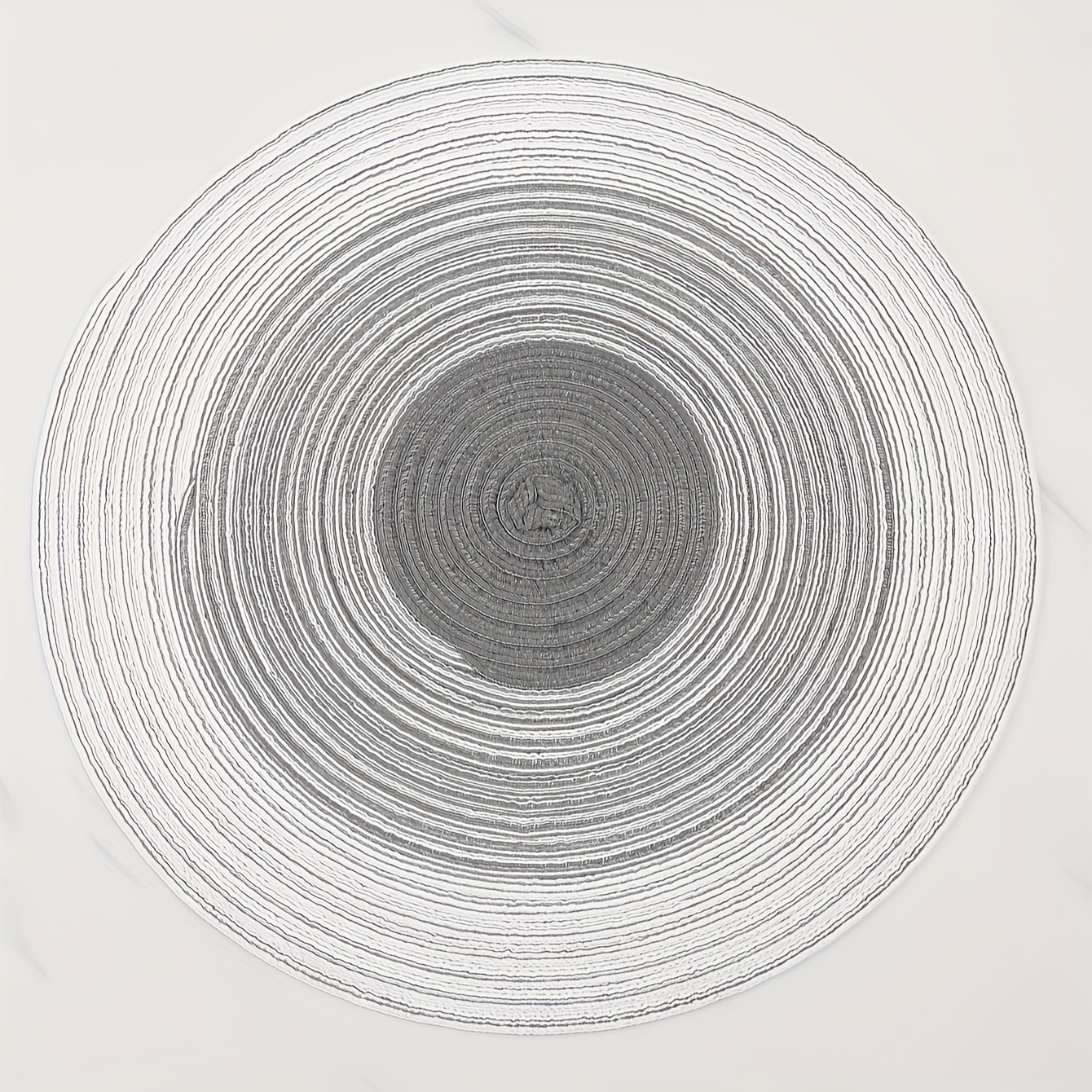 4pcs Gradient Round Table Placemats Nordic Style Table Decoration Mat