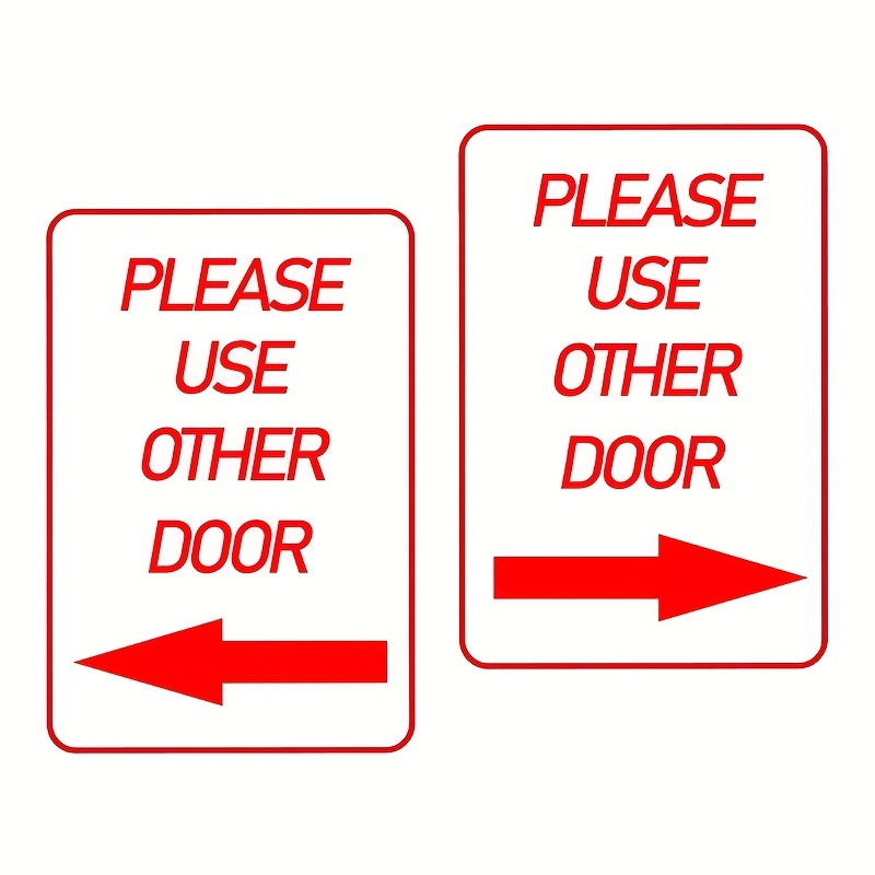 Printable Out of Order Please Use Other Door Sign