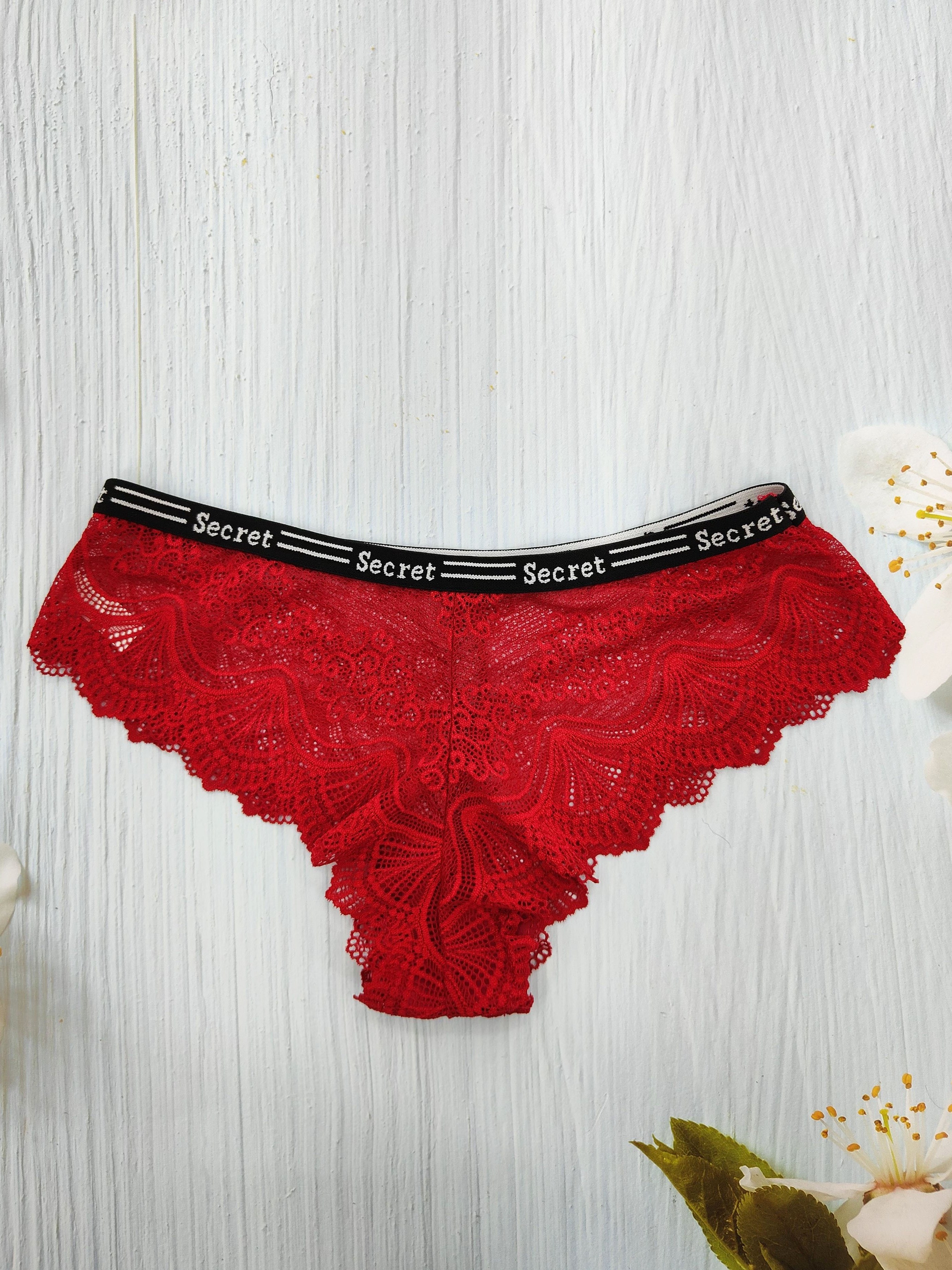 Comfort Bra Set Lace Underwear,Claret,90A