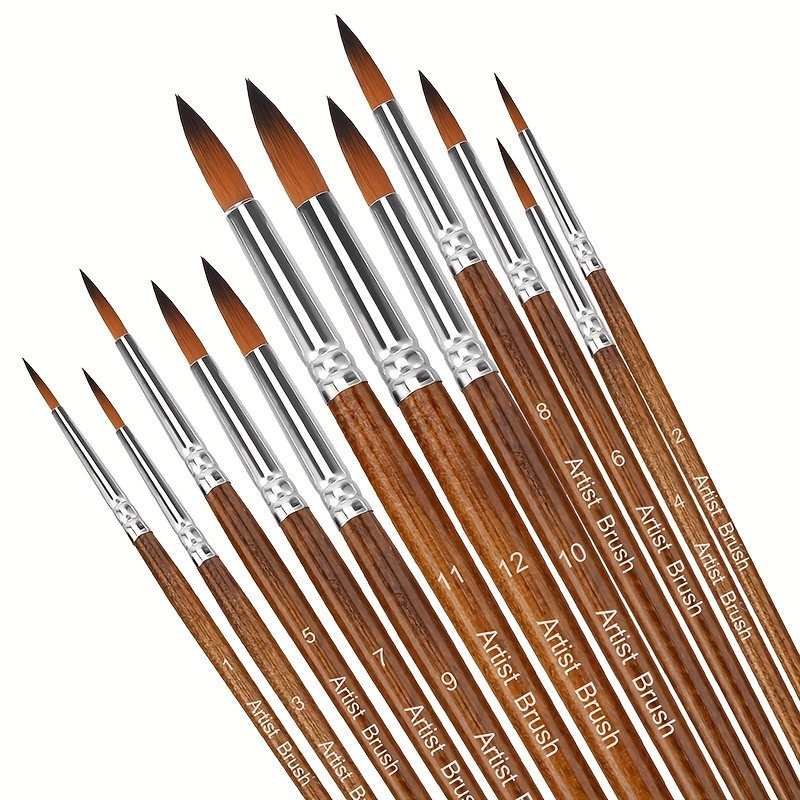 Paint Brushes Set 18 Premium Watercolor Paint Brushes For - Temu