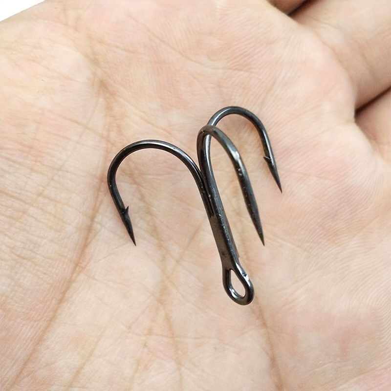 2# 4# 6# 8# 10#fishing Treble Hooks Super Sharp Solid Triple - Temu