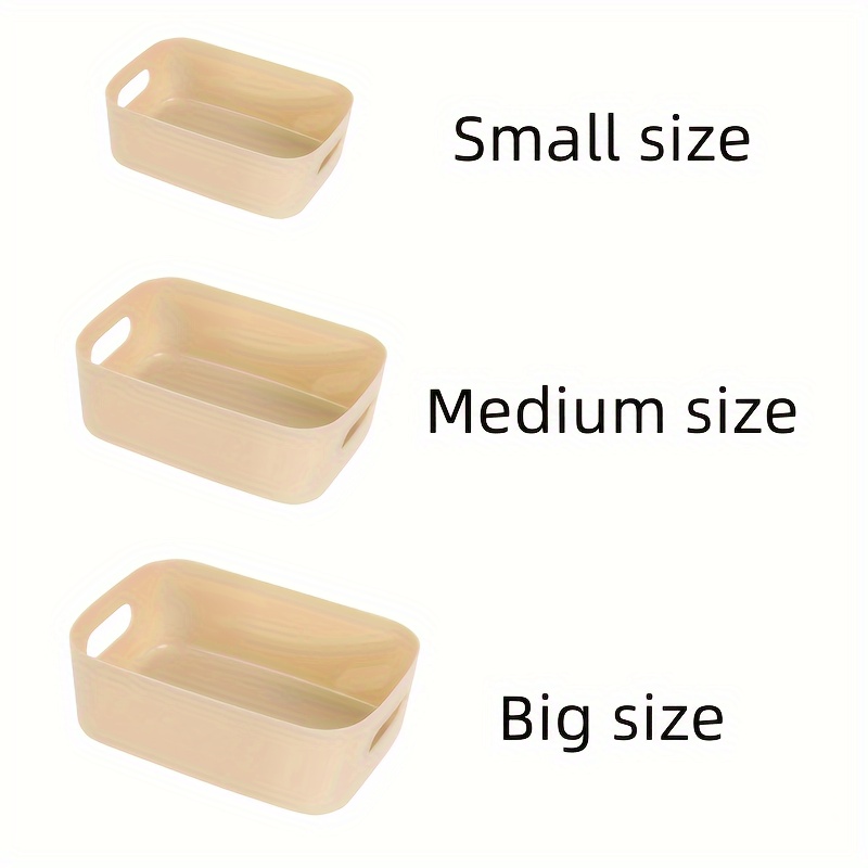 1pc Plastic Storage Basket For Desktop Snacks And Small Items