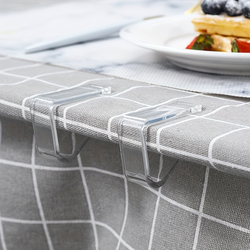 Transparent Anti-slip Tablecloth Clips Household Table Corner