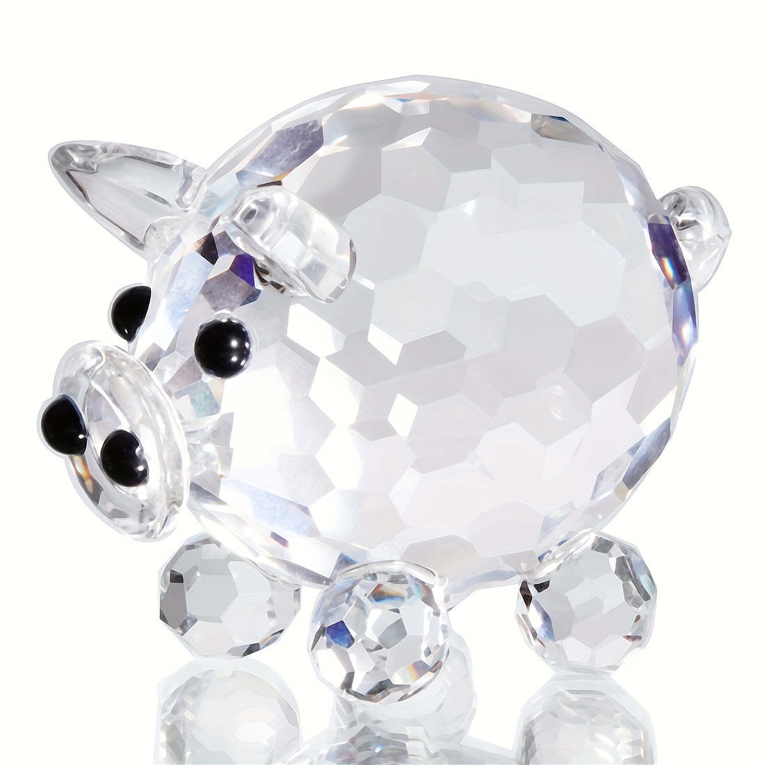Crystal Pig Mini Statue, Home Desktop Decoration