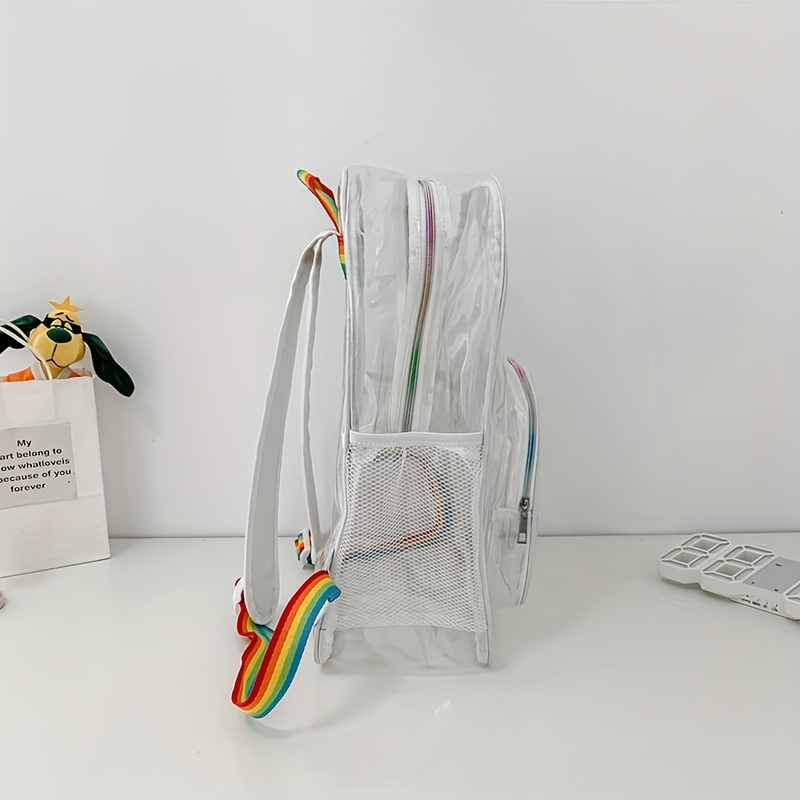 Mochila Transparente Ligera Bolsa Almacenamiento Plástico - Temu
