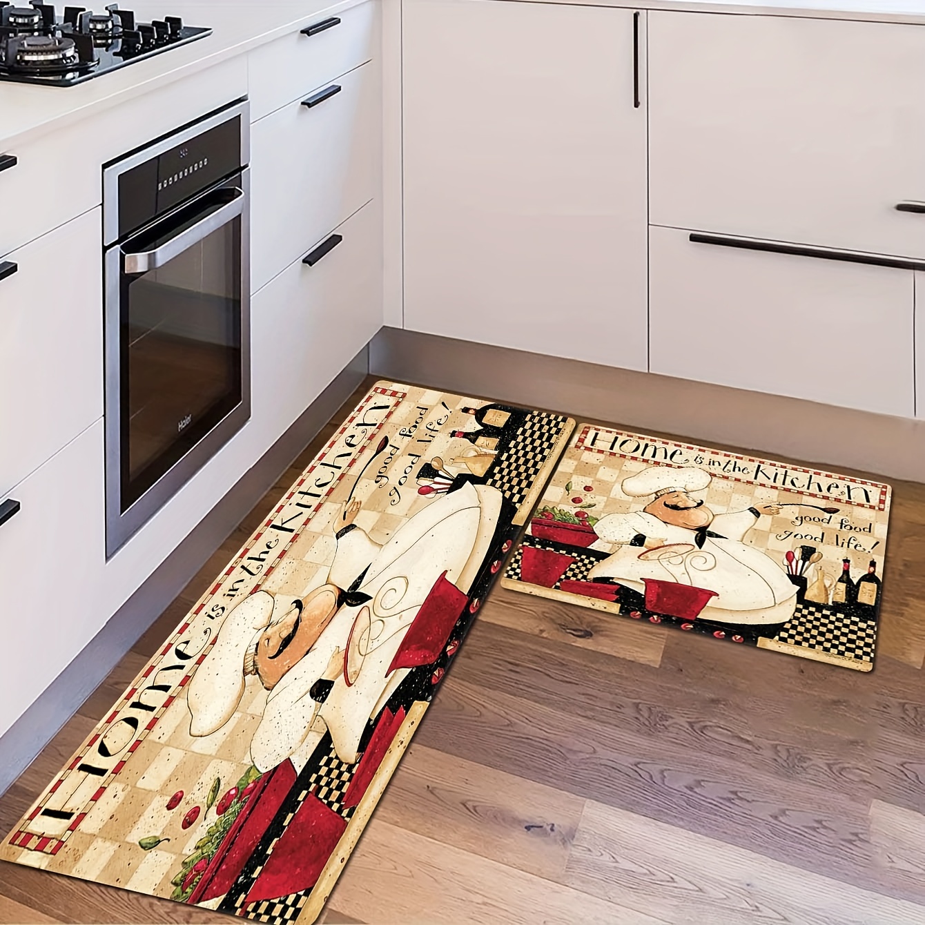 Soft Kitchen Rug, Cushioned Anti-fatigue Kitchen Rug, Cartoon Shef  Waterproof Non-slip Kitchen Rugs Set, Runner Rug, Bedside Rug, Super  Absorbent Washable Carpet For Farmhouse Kitchen Home Office Sink Laundry -  Temu