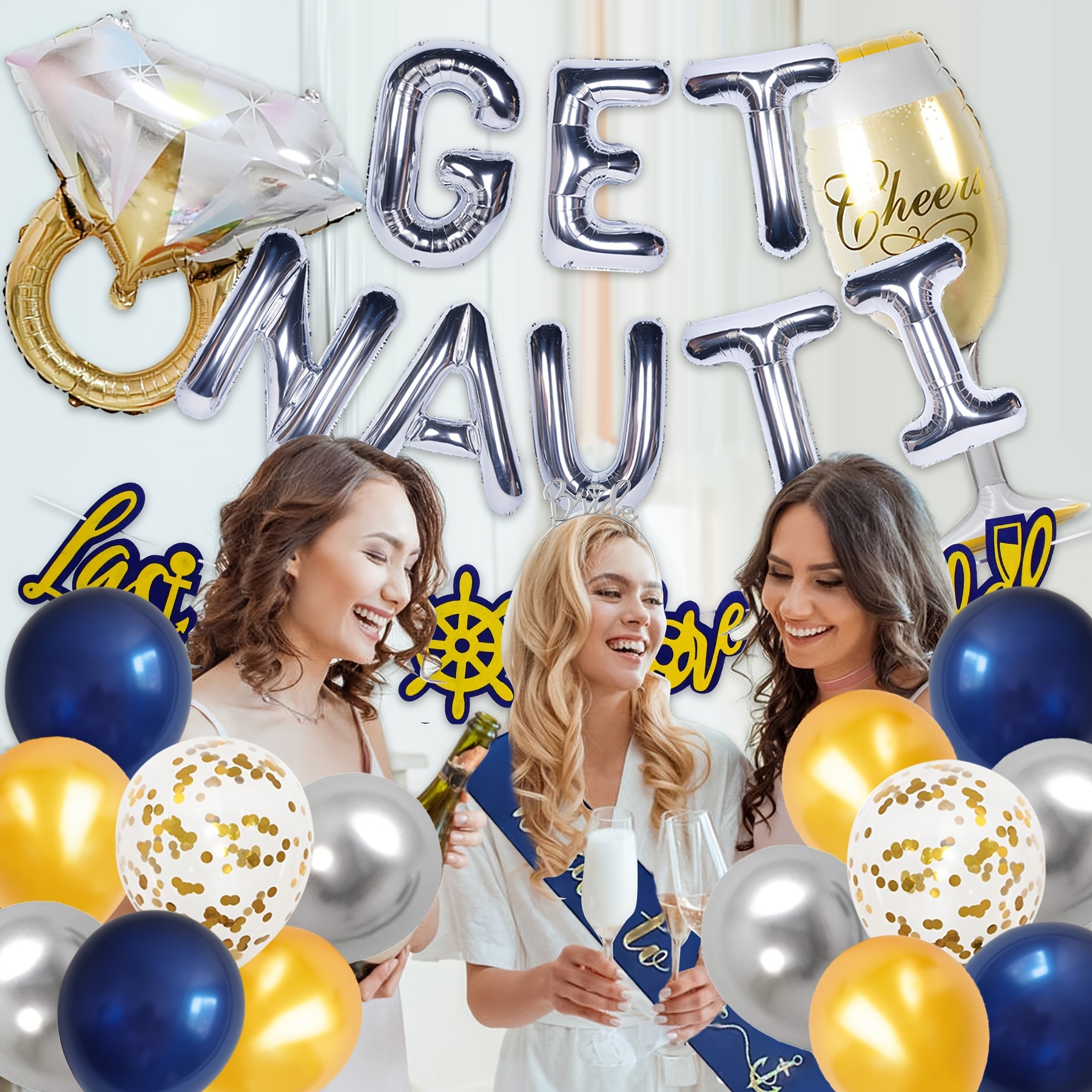 Let's Get Nauti Party Cups, Bachelorette Party Cups