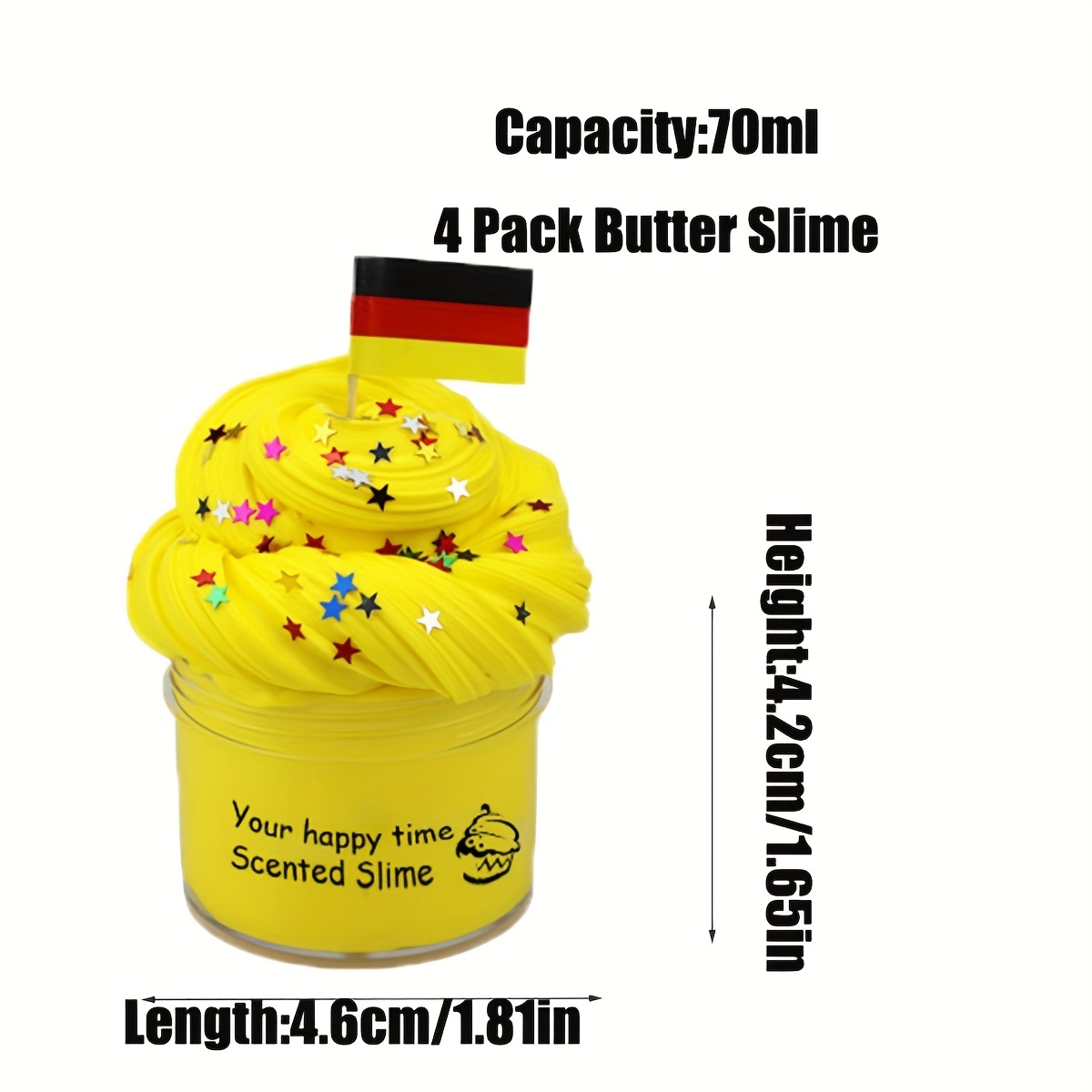 mini butter slime kit food cotton