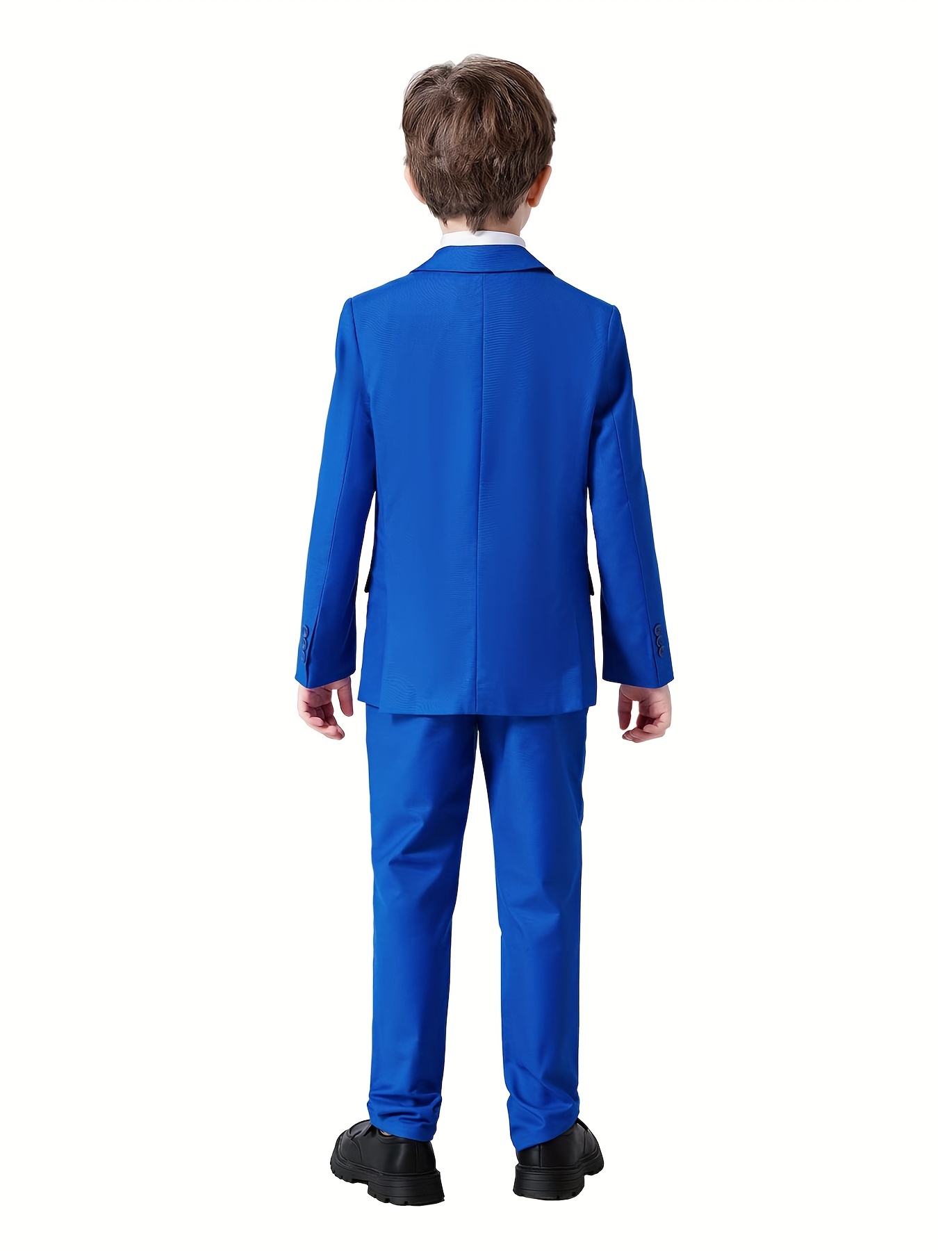 Blue Slim Fit Formal 4-Piece Suit Set