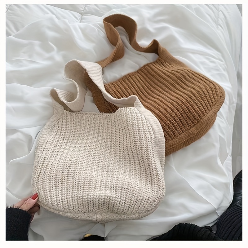 Natural Crochet Shoulder Bag