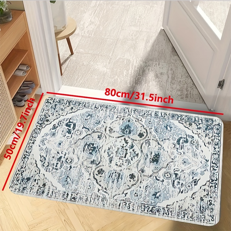 Vinyl Floor Runner, Vinyl Kitchen Table Rugs or Mats, Non Slip Runner Rug,  Washable Runner Rug, Large Vinyl Area Rug, Large Vinyl Floor Mat 