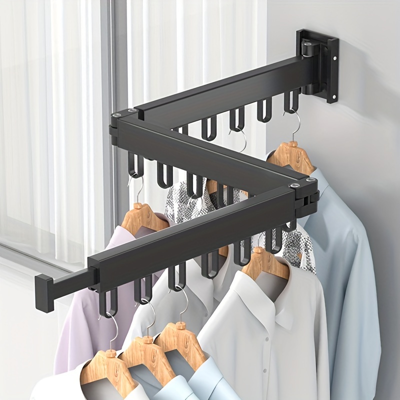 Space saving Clothes Drying Rack Wall Mounted Collapsible - Temu