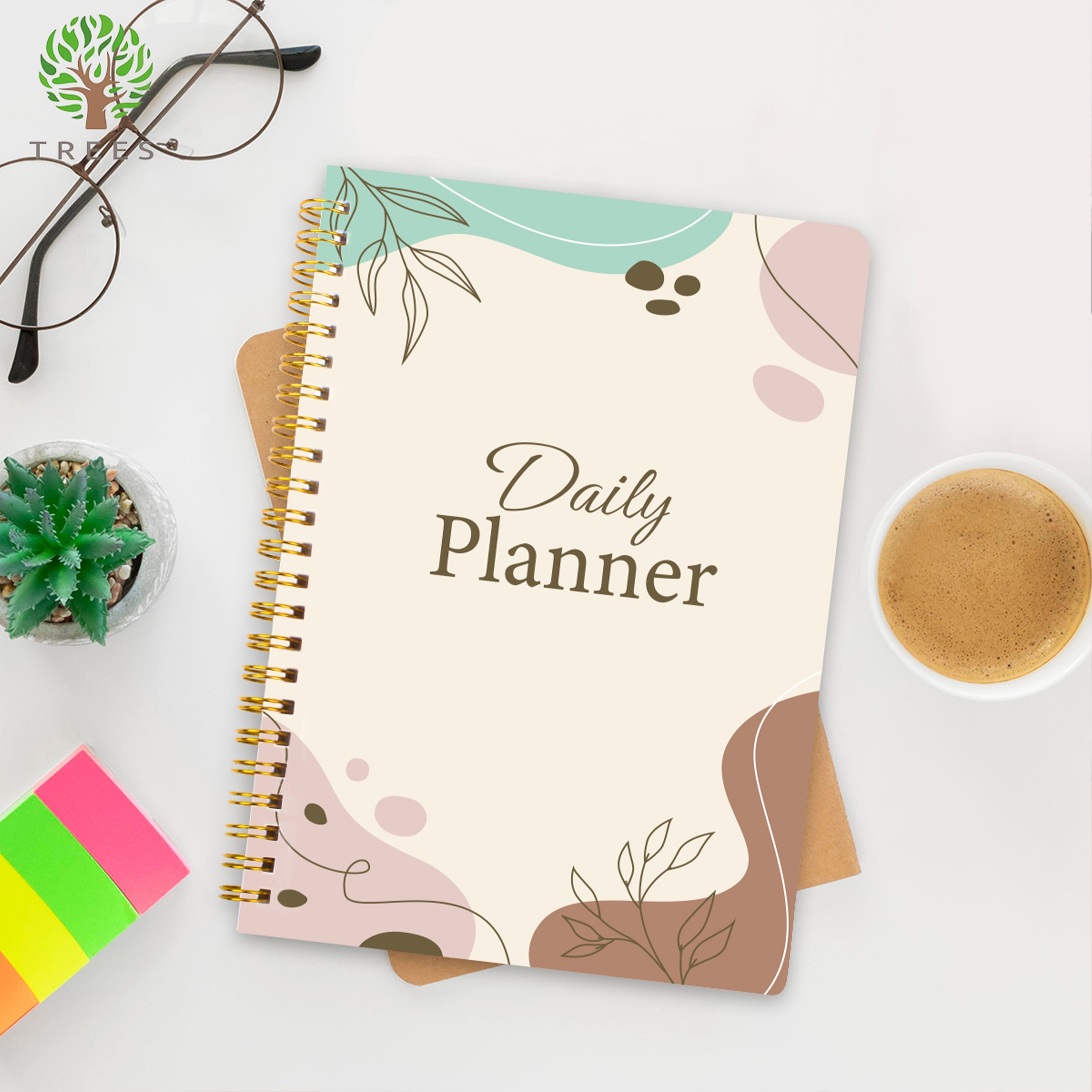 

Stay Organized & On Track: 1pc Daily Planner Undated To-do List Notebook With Priorities, Notes, Mood & Water Tracker - 8*5.5 - 52 Sheets