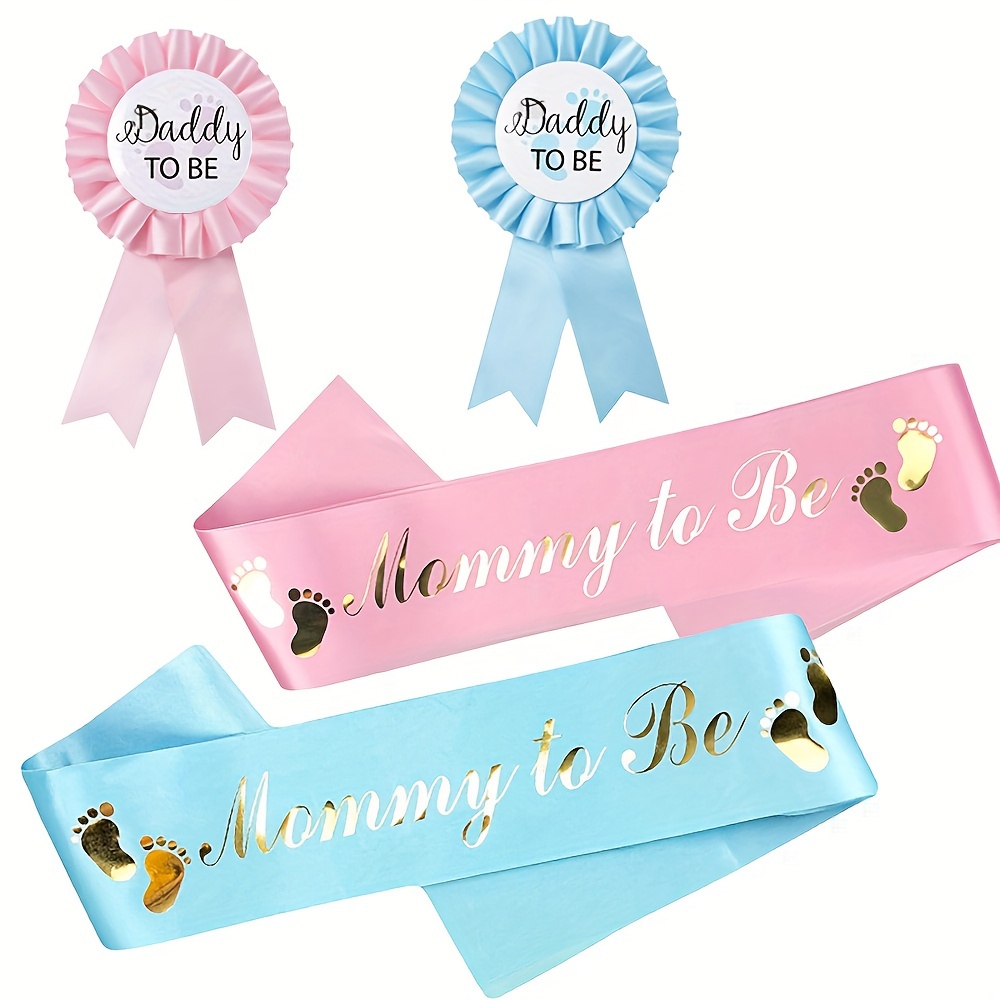 Baby Shower MOM TO BE SASH,Blue,boy,Ribbon favors,Maternity,Mommy