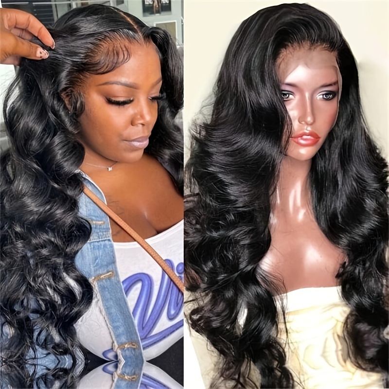 UNice Invisible HD 13x4 Lace Front Glueless Black Body Wave Wig