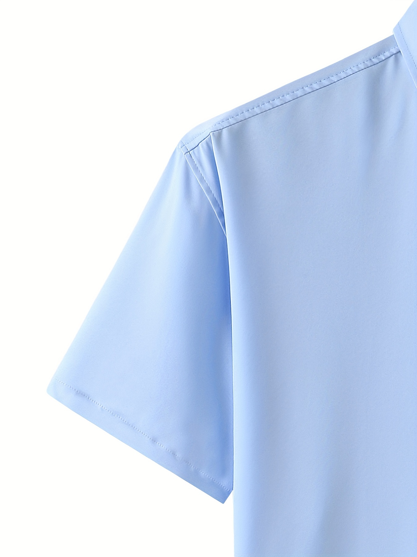 sky-blue Polo basic t-shirt short sleeves solid shirt