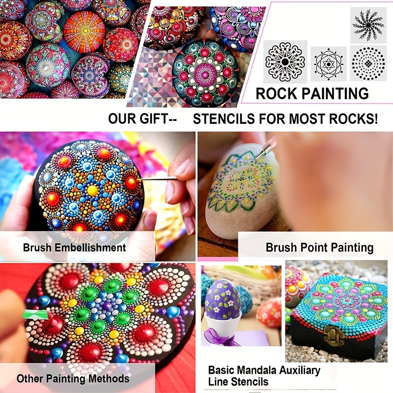 Clay Tool Mandala Rock Painting Tool 2 Way Dotting Pen Tool - Temu