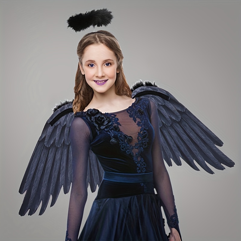 Large black Devil wings Opening car exhibition prop white fairy wings for  cosplay shooting wedding event deco props