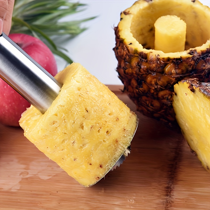 1pc Pineapple Slicer Stainless Steel Cutter Kitchen Fruit Corer Peeler  Remover