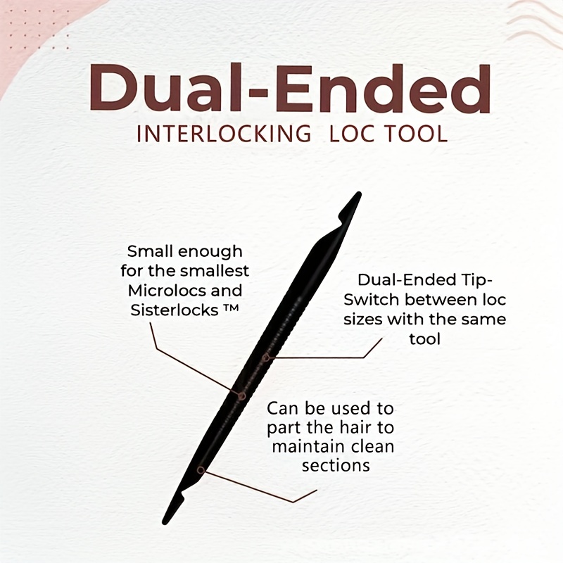 Hair Braiding Tool Dual Ended Dreadlock Crochet Needle - Temu