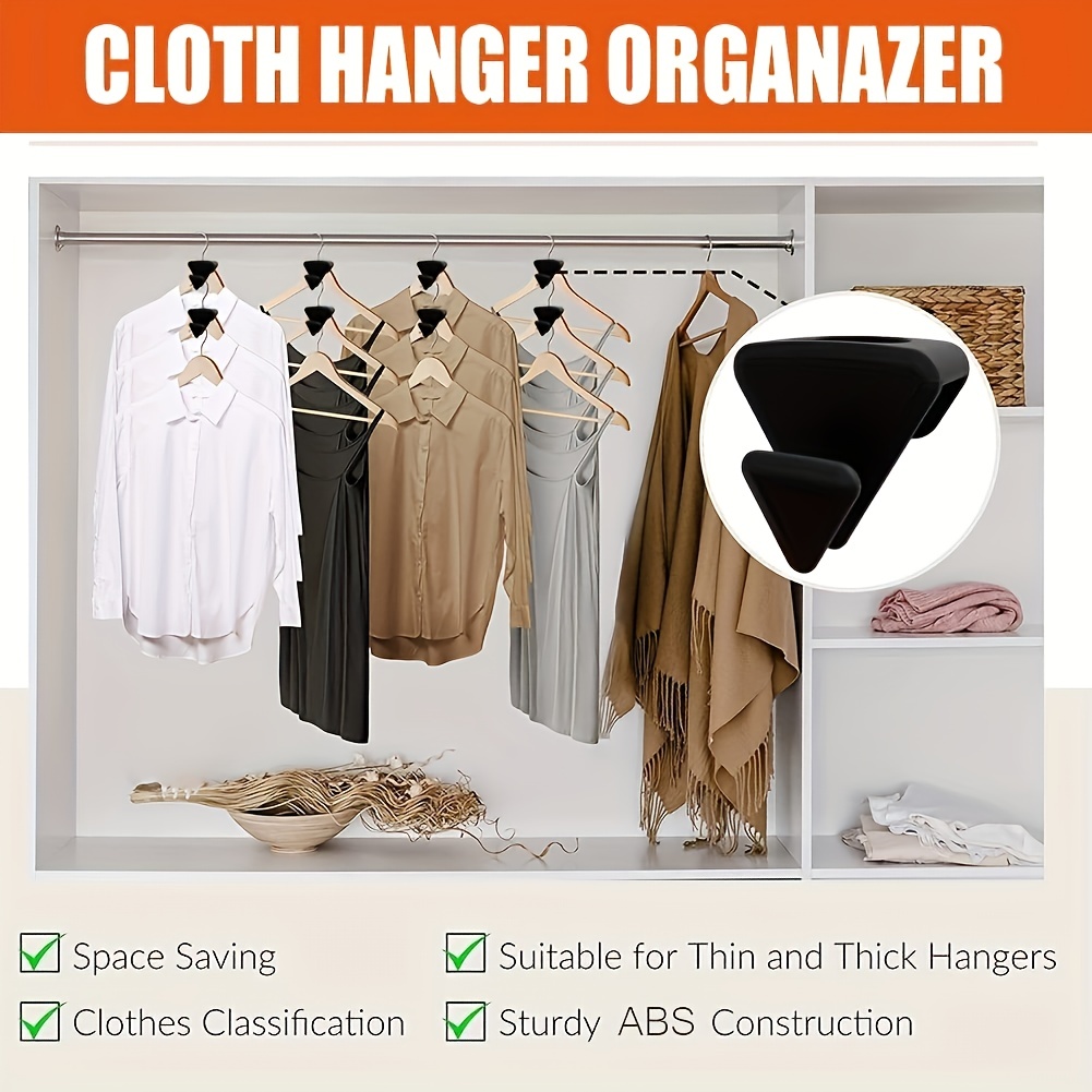 60pcs Clothes Hanger Connector Wardrobe Cascading Hanger Connection Hook  Lot