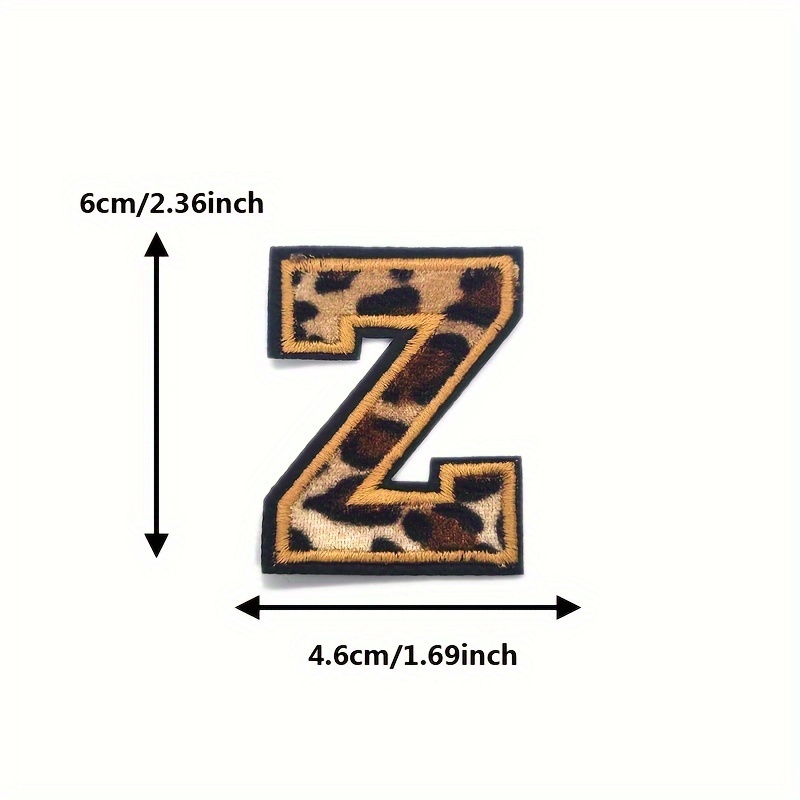 Alphabet A to Z Patches, Iron on Sew on Letters for Clothing, Hats