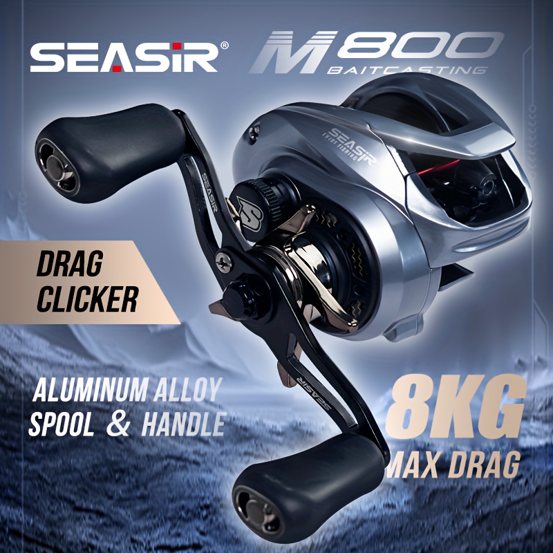 Seasir M800 Baitcasting Fishing Reel brass Gears Max Drag - Temu Canada