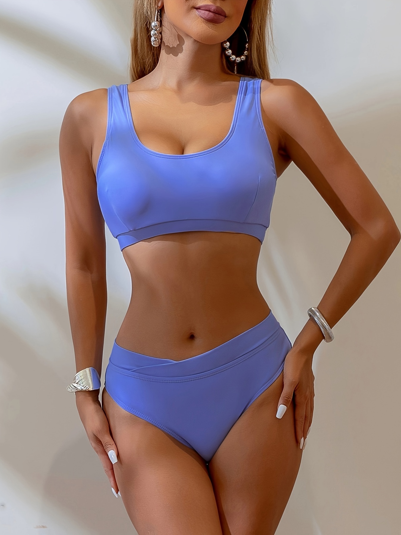 Blue Sports Bra Vest  Tankini, Swimsuit fashion, Tankini swimsuits