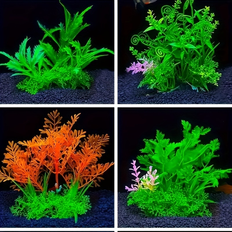 Fish Tank Landscaping Simulation Plastic Aquatic Plants - Temu