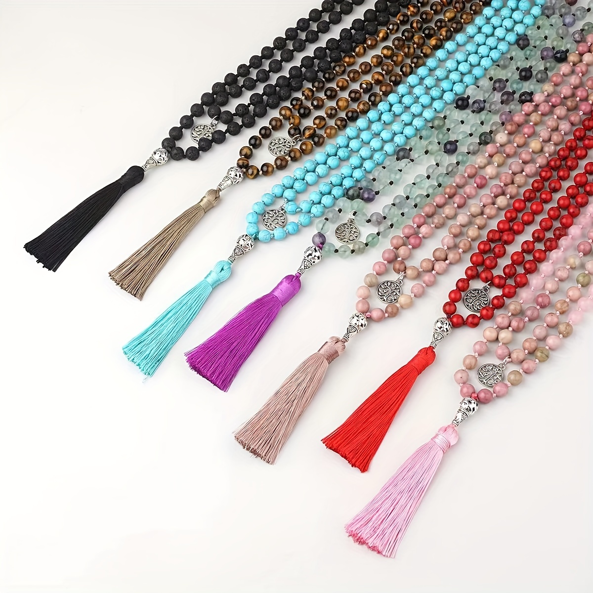 Glass Bead Necklace - Temu