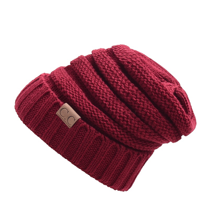 Women's Slouchy Winter Beanie Hat - Chunky Knit