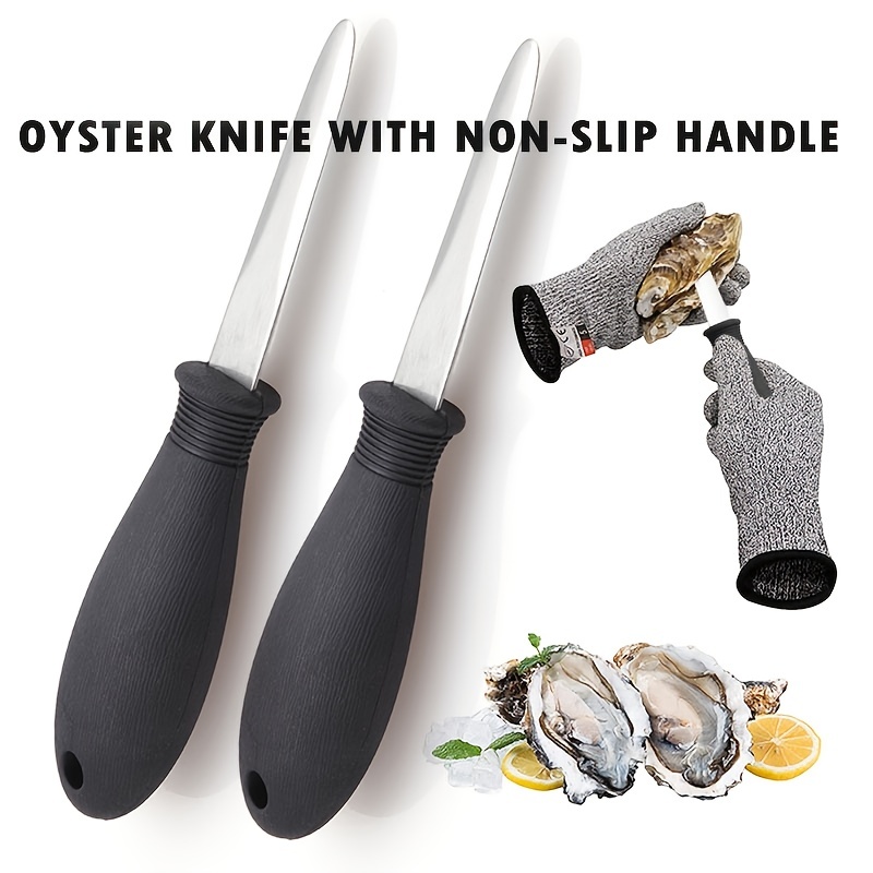 Couteau à écailler les huîtres en acier inoxydable, ouvre-fruits de mer,  écailleur de palourdes, outils professionnels pour fruits de mer,  accessoires pour coquillages - AliExpress