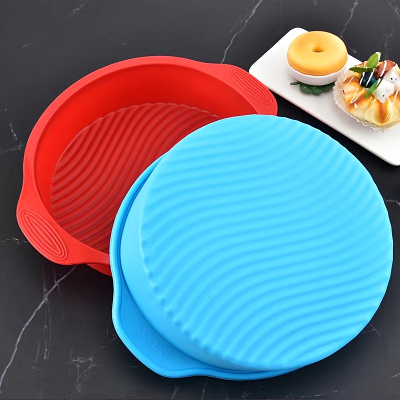 1pc Silicone Baking Mold, Cake Mold, 9inch Round Cake Pan, High Temperature  Resistant, Easy To Release, Baking Tools